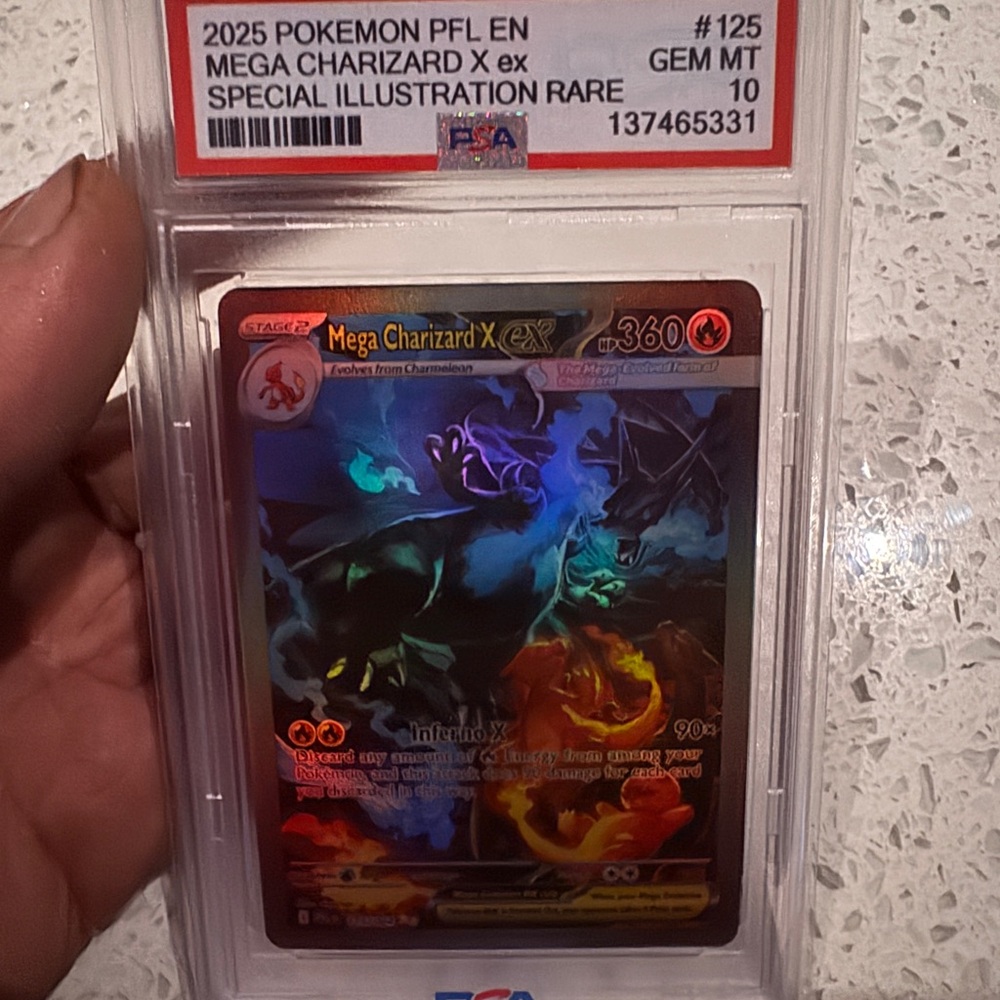 PSA 10 Mega Charizard X EX #125 POKEMON Holo SIR Art